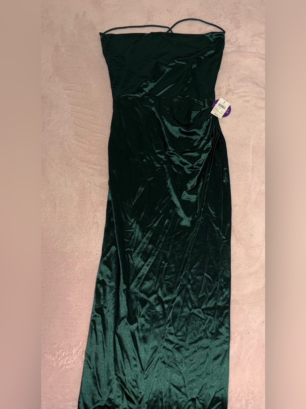 💚 Windsor Forest Green Velvet Maxi Dress 💚